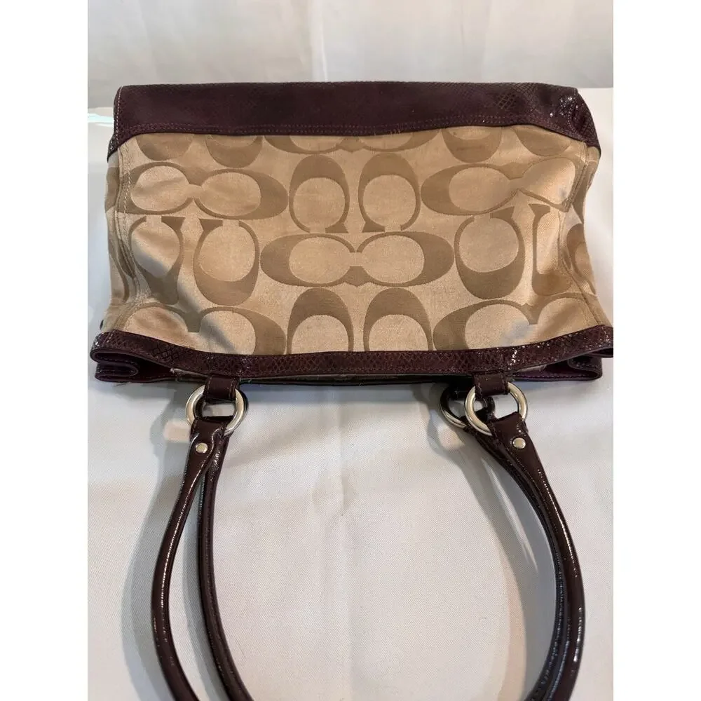Coach Park Signature Carry All F20353 (2012) Rare Restored And Ready For Fall